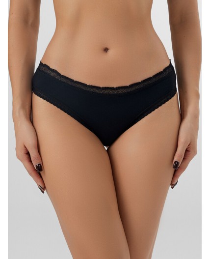 Трусы горошек на черном