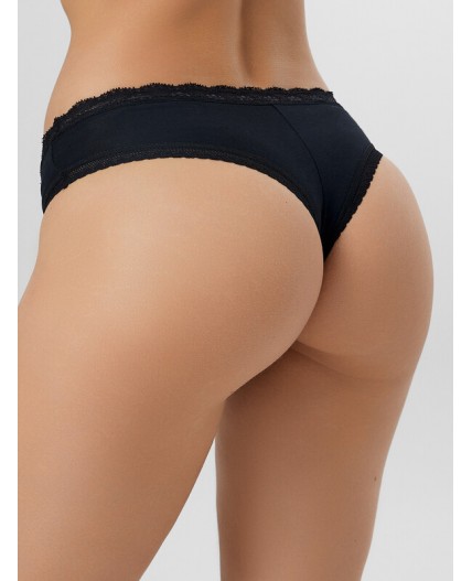 Трусы горошек на черном