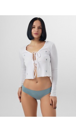 Трусы пыльно -бирюзовый