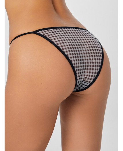 Трусы клетка виши черно -белая