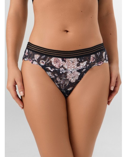 Трусы цветы на черном1