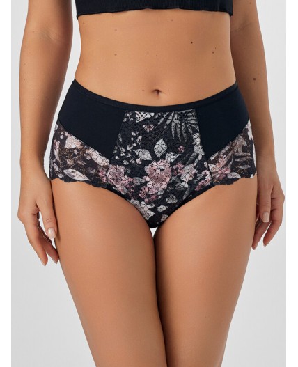 Трусы цветы на черном1