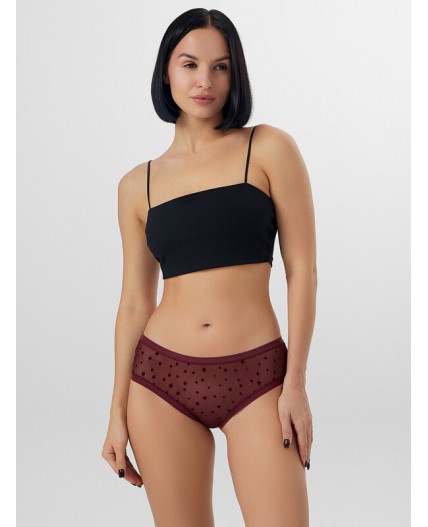 Трусы звезды на бордовом