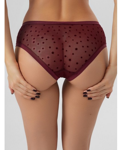 Трусы звезды на бордовом