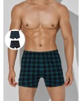 Трусы черная клетка на зеленом +пряники на черном