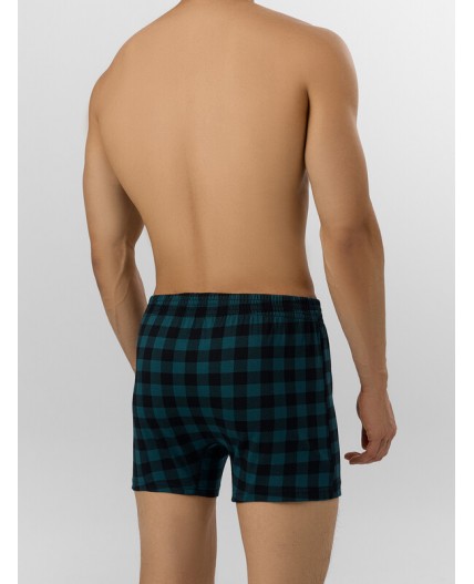 Трусы черная клетка на зеленом +пряники на черном