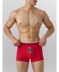 Трусы красный +маленькие леденцы на т.синем