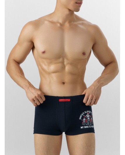 Трусы черный +черная клетка на красном