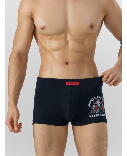 Трусы черный +черная клетка на красном