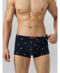 Трусы мелкая набивка на черном +красный +снеговики на сером