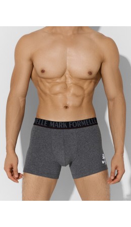 Трусы меланж темно-серый 4348-F +печать