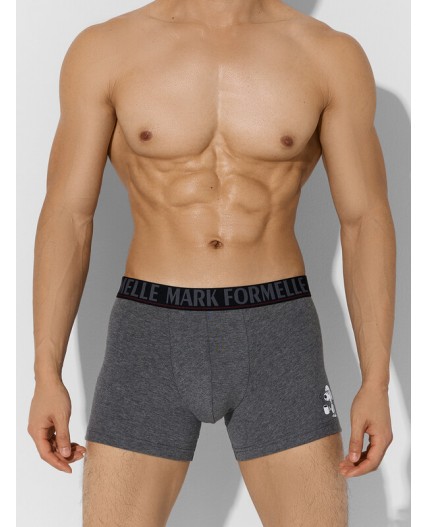 Трусы меланж темно-серый 4348-F +печать