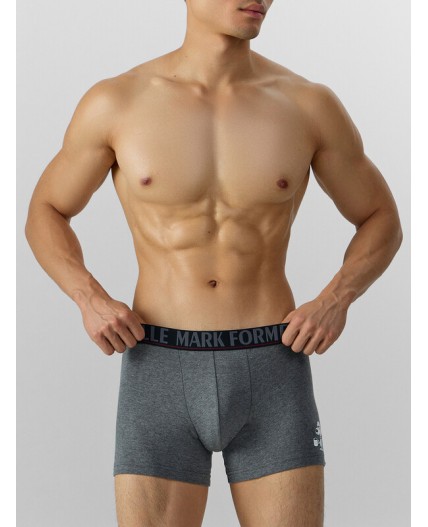 Трусы меланж темно-серый 4348-F +печать