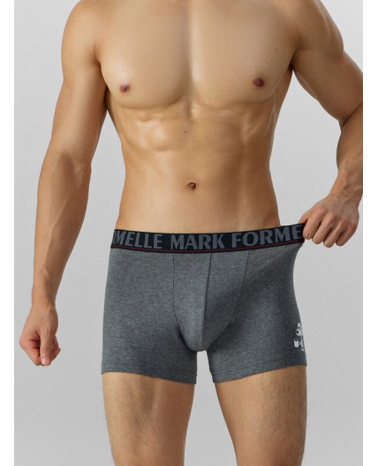 Трусы меланж темно-серый 4348-F +печать