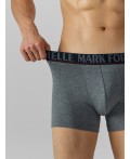 Трусы меланж темно-серый 4348-F +печать