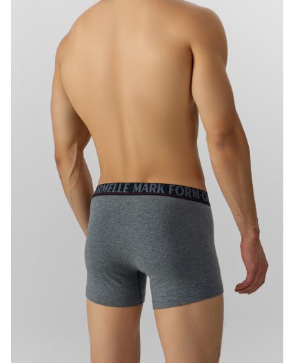 Трусы меланж темно-серый 4348-F +печать