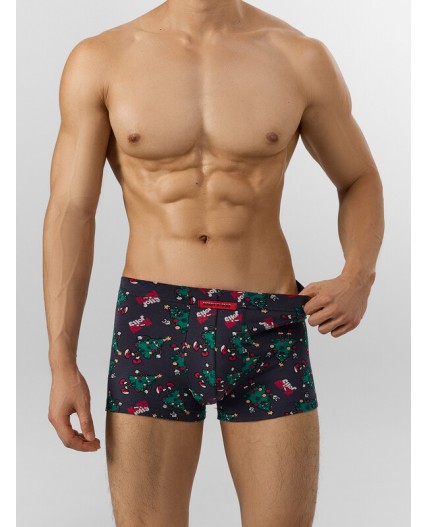 Трусы елки на черном