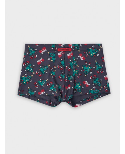 Трусы елки на черном