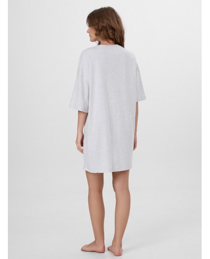 Туника серый меланж 4306-А +печать2