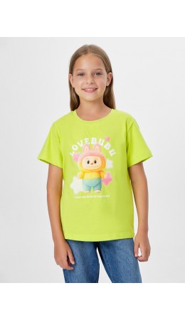 Футболка шартрез +печать