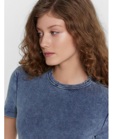 Футболка ACID WASH неви