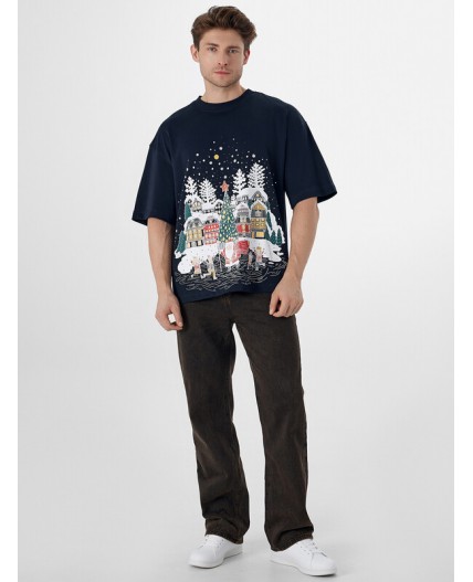 Футболка неви +печать3