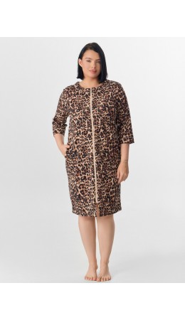 Халат леопард на песочном