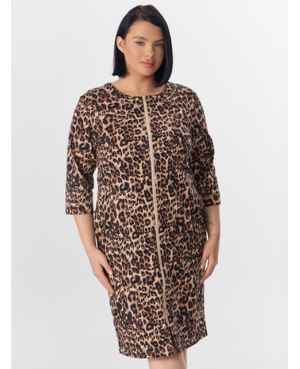 Халат леопард на песочном
