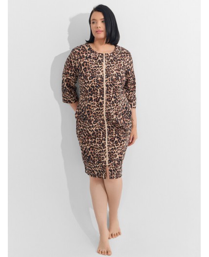 Халат леопард на песочном