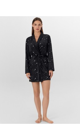 Халат звезды на черном