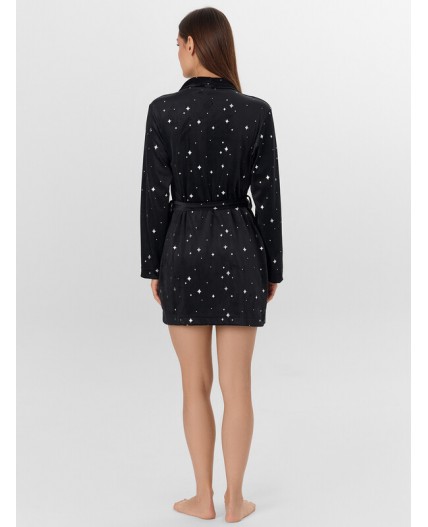 Халат звезды на черном