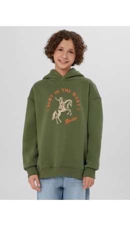 Анорак оливин +печать