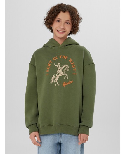 Анорак оливин +печать