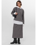 Юбка серый меланж Gulle 4654-D