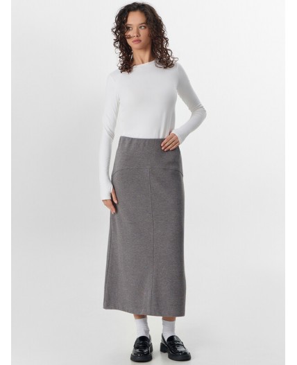 Юбка серый меланж Gulle 4654-D