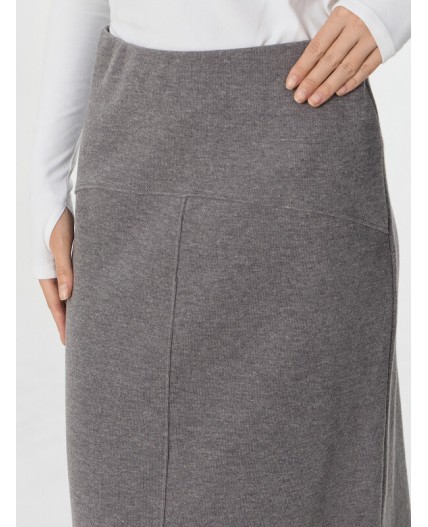 Юбка серый меланж Gulle 4654-D