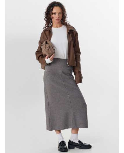 Юбка серый меланж Gulle 4654-D