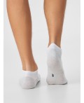 Носки белый /св.серый меланж