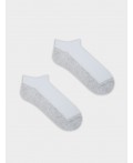 Носки белый /св.серый меланж
