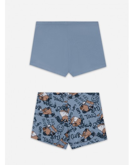 Трусы голубой +крутые капибары на голубом