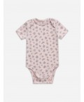 Боди котики с цветами на молочном +мята +цветочки на розовом