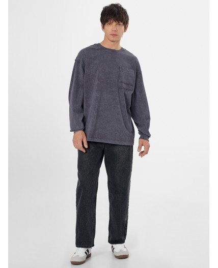 Лонгслив графит