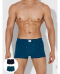 Трусы узор на сине -бирюзовом +гл.синий