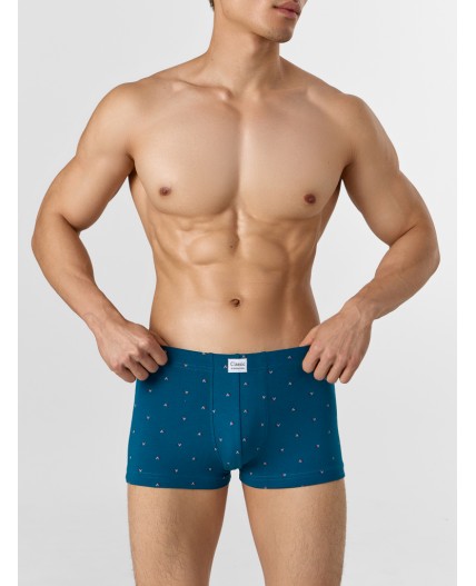 Трусы узор на сине -бирюзовом +гл.синий