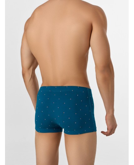 Трусы узор на сине -бирюзовом +гл.синий