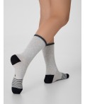 Носки св.серый меланж-3/