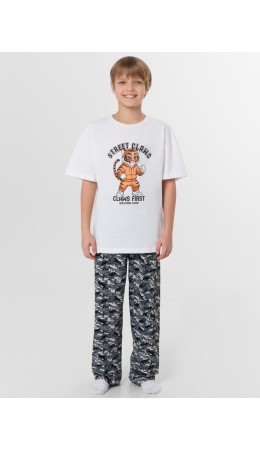 Комплект белый +тигры камуфляж