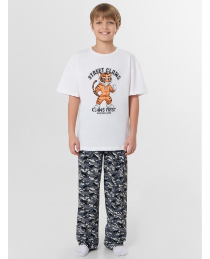 Комплект белый +тигры камуфляж
