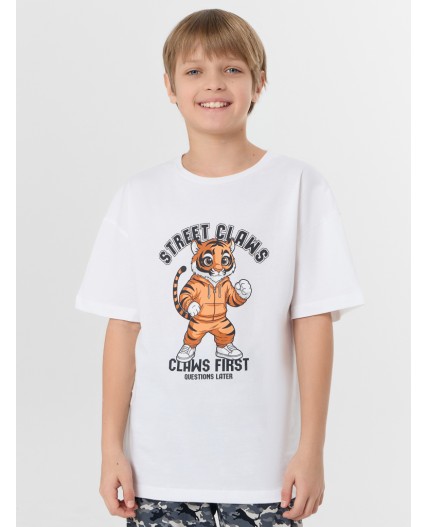 Комплект белый +тигры камуфляж