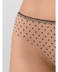 Трусы горошек на телесном